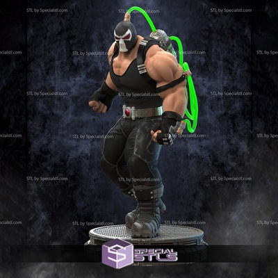 bane standing on basic base ready to 3d print specialstl 3d print model - Mito3D