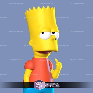 Bart Simpson Finger stl Dateien 3d print model - Mito3D