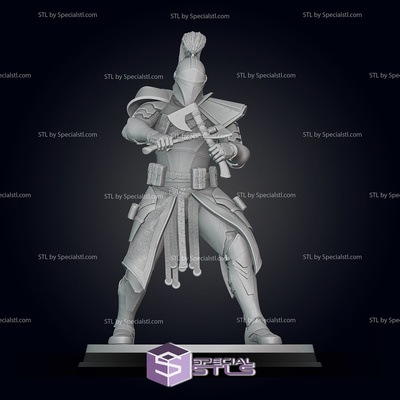 barts medieval capitão rex pose 2 pronto to 3d impressão especial 3d print model - Mito3D