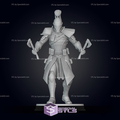 bartok medieval captain rex pose 3 ready to 3d print specialstl 3d print model - Mito3D