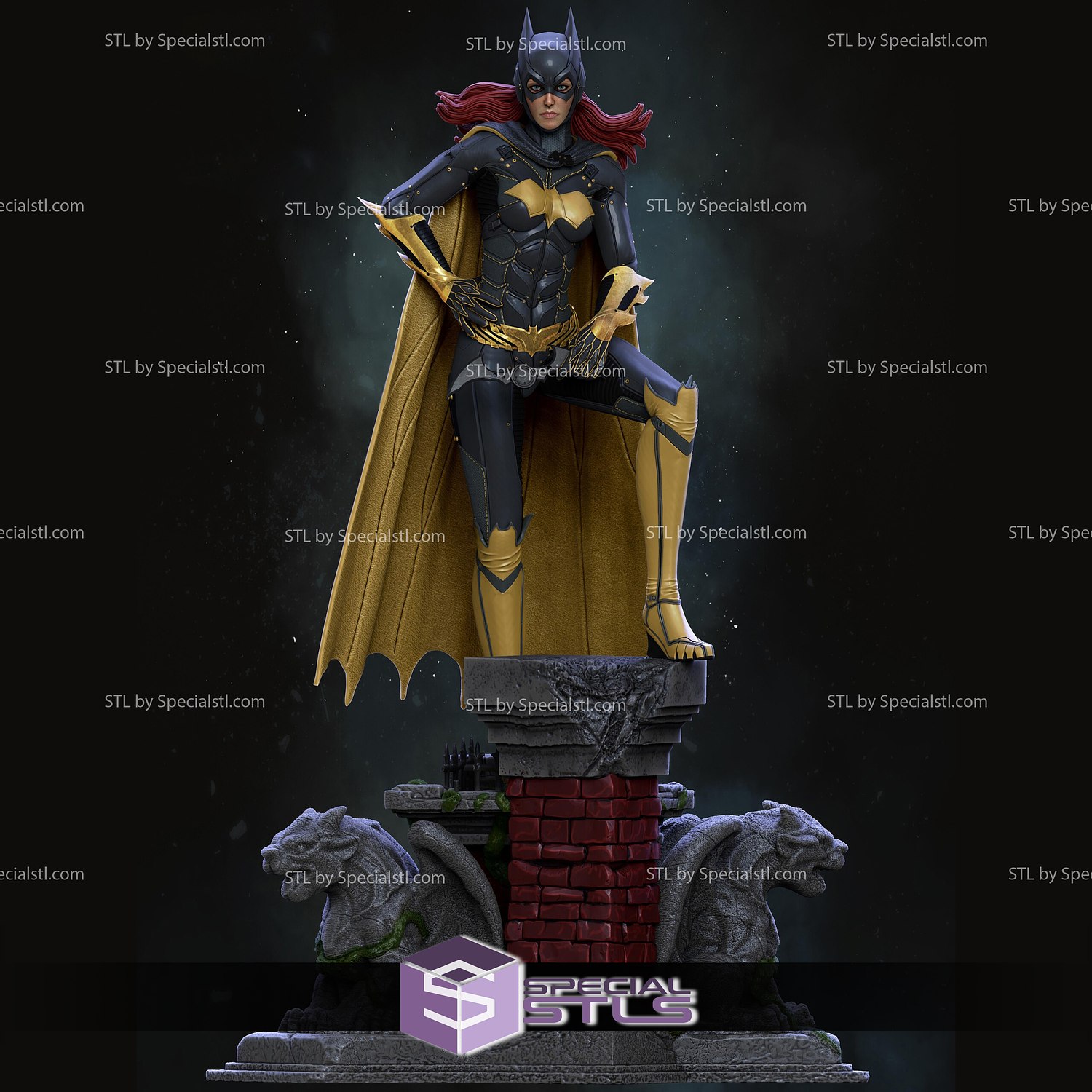 yarasa kız Arkham şövalye hazır 3d Yazdır 3D print model - Mito3D