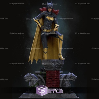 Batgirl Arkham Ritter bereit 3d drucken 3d print model - Mito3D