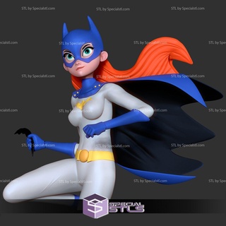 Batgirl Karikatur 3d druckbar bereit drucken 3d print model - Mito3D