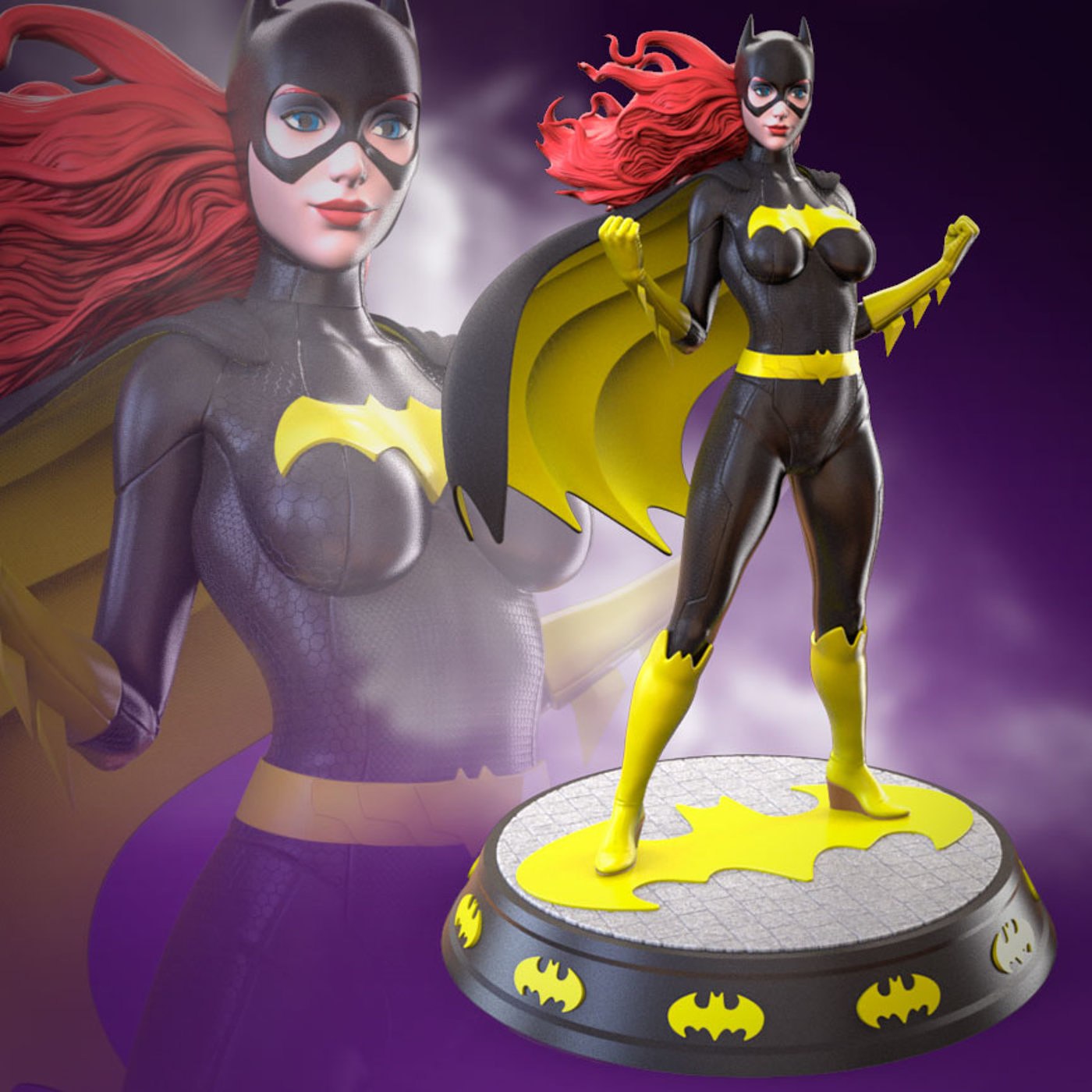 Batgirl Stehen dc 3D print model - Mito3D