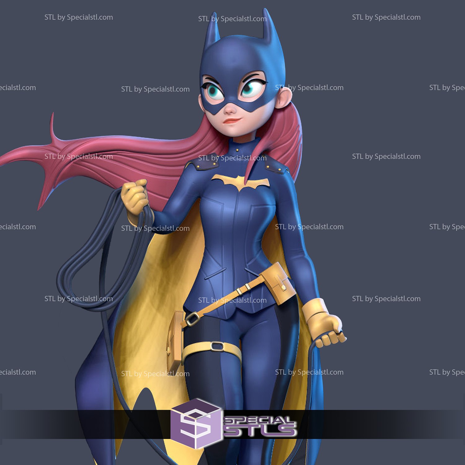 Batgirl stilisiert stl Dateien 3D print model - Mito3D