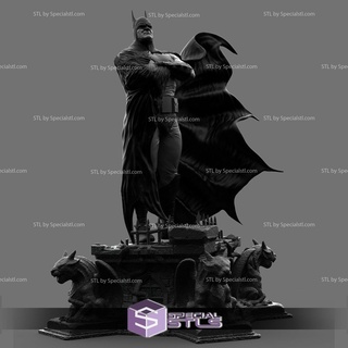 Batman 3d Modell Stand Dämon Base 3d print model - Mito3D