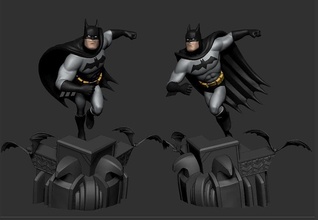 Batman animiert dc 3d print model - Mito3D