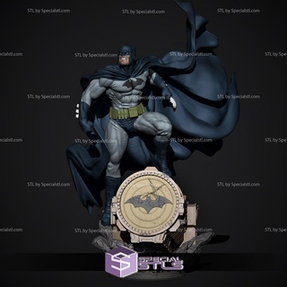Batman pipistrello segnale 3d stampa figurina v3 dc stl File 3d print model - Mito3D