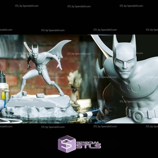batman 3d impressão estatueta açao pose v3 3d print model - Mito3D