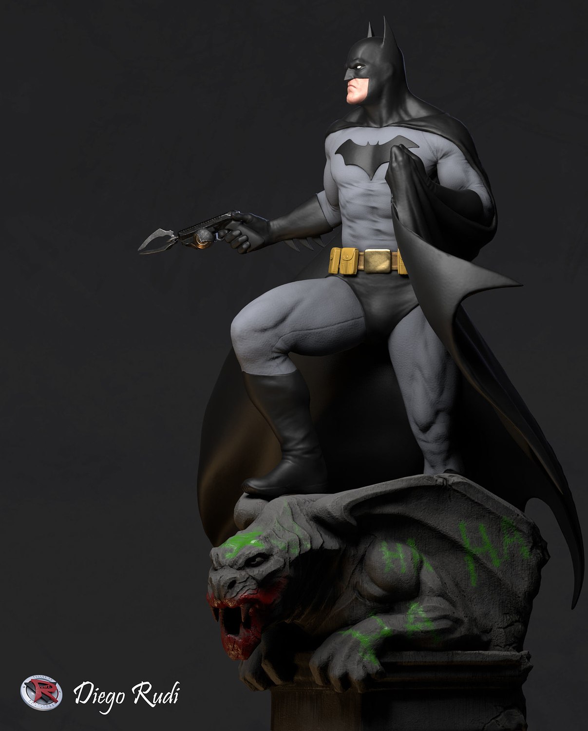 batman klasik v4 dc 3D print model - Mito3D