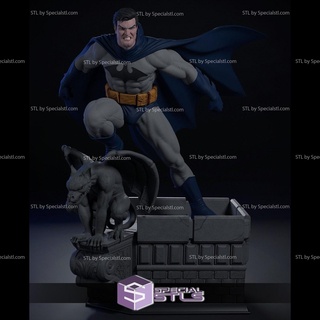 batman démon base v2 3d print model - Mito3D