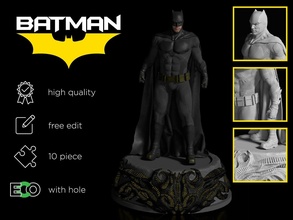 batman figure ben affleck dc 3d print model - Mito3D