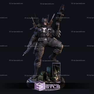Batman grimmig Ritter verschiedene Waffe stl Dateien 3d Modell 3d print model - Mito3D