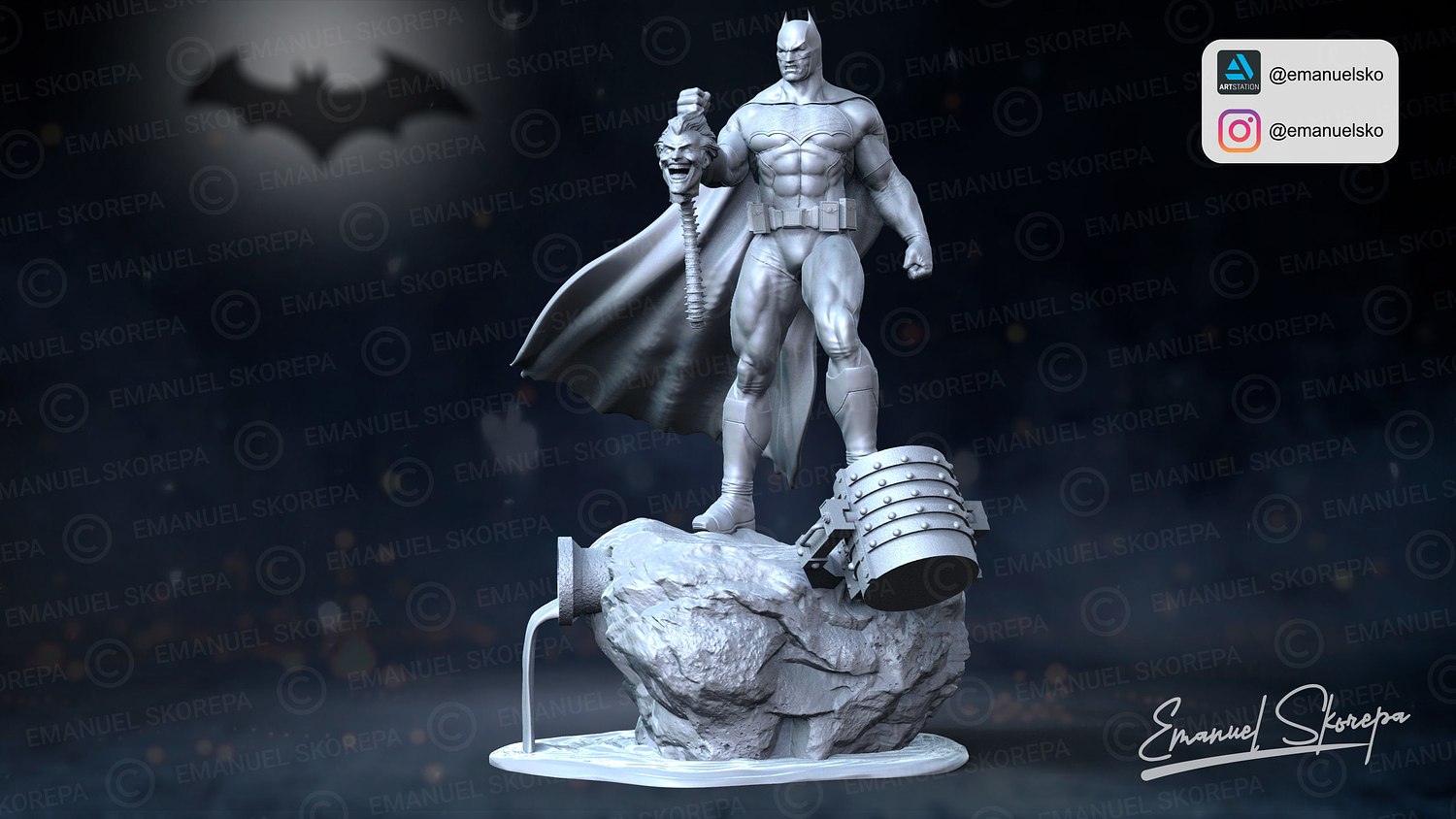 batman palhaço dc 3D print model - Mito3D