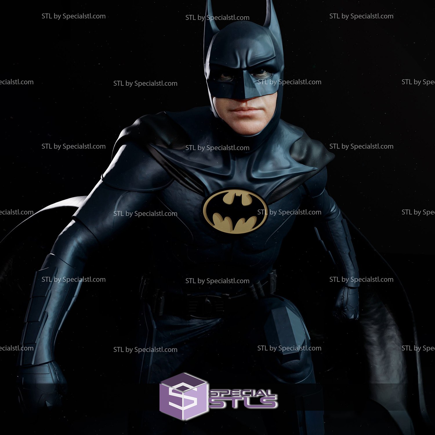 Batman Michael keaton stl File v3 veloce 2023 3d stampa figurina 3D print model - Mito3D