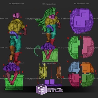 batman muscle stl files 3d printing figurine 3d print model - Mito3D