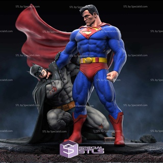 batman Super homen 3d print model - Mito3D