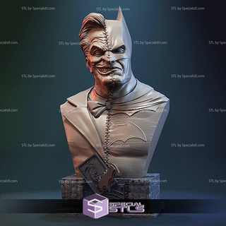 Batman Joker Büste stl Dateien 3d print model - Mito3D