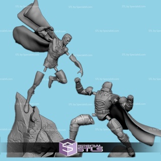 batman Super homen stl arquivos dc 3d modelo 3d print model - Mito3D