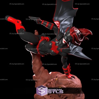batwoman action pose 3d print model - Mito3D