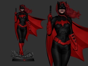 mulher morcego dc 3d print model - Mito3D