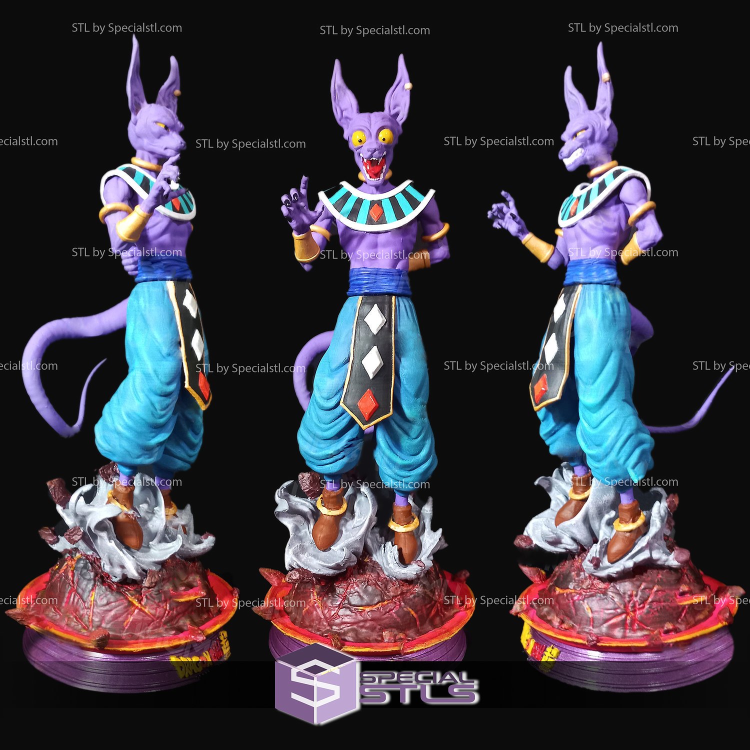 beerus sama stl File vari posa 3D print model - Mito3D