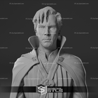 Benedicto cumberbatch médico extraño busto Listo 3d impresión 3d print model - Mito3D