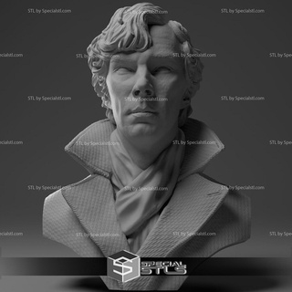 Benedict cumberbatch Sherlock fracasso pronto 3d impressão 3d print model - Mito3D