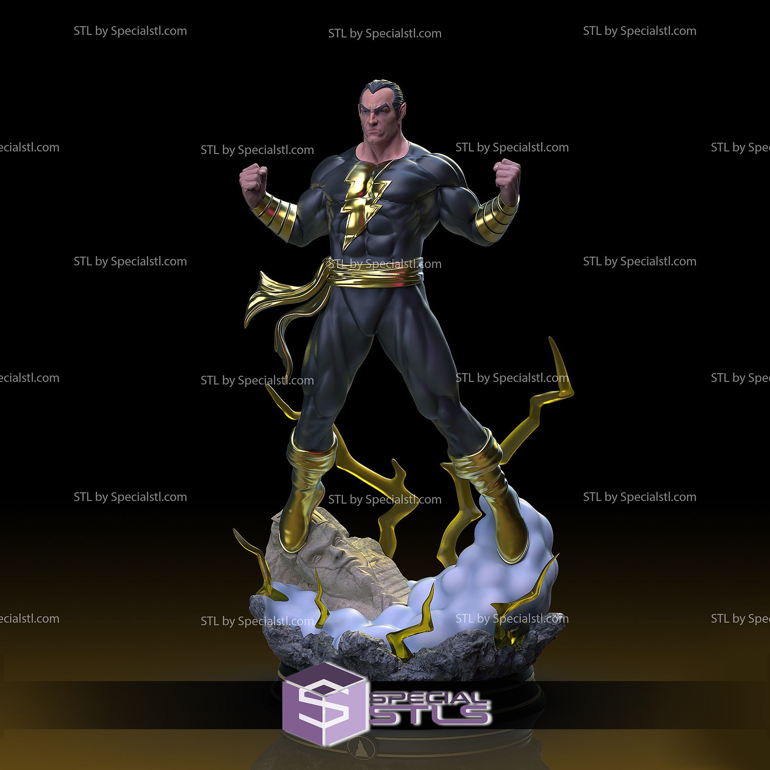 black adam power black adam power  3D print model - Mito3D