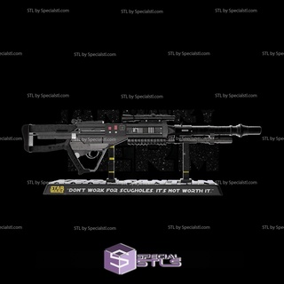 siyah krrsantan Wookie tüfek star savaşlar 3d modeller 3d print model - Mito3D
