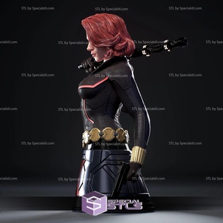 siyah dul Scarlett Johansson büst stl Dosyalar 3d print model - Mito3D