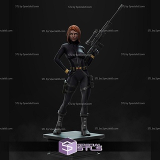 black widow standing v2 3d print model - Mito3D