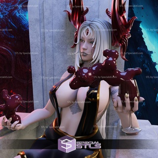 blood enchantress throne pose 3d printing model stl files 3d print model - Mito3D
