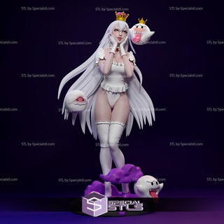 boosette white dress v2 3d printing figurine 3d print model - Mito3D