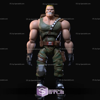brick bazooka stl files commando elite 3d print model - Mito3D
