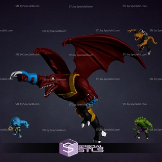 bullzeye 3d printable extreme dinosaurs stl files 3d print model - Mito3D