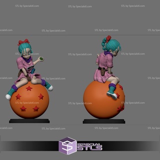 bulma dragon Balle stl dossiers 3d print model - Mito3D