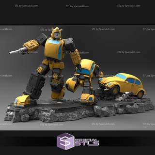 bumblebee stl files v2 transformers 3d printing figurine 3d print model - Mito3D