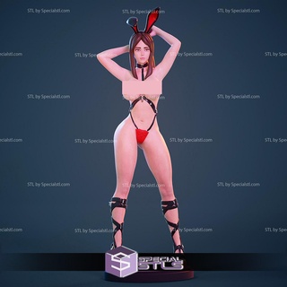 lapin fille nsfw v5 stl dossiers 3d impression figurine 3d print model - Mito3D
