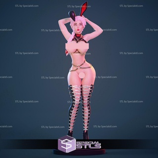 bunny girl nsfw v8 stl files 3d printing figurine 3d print model - Mito3D