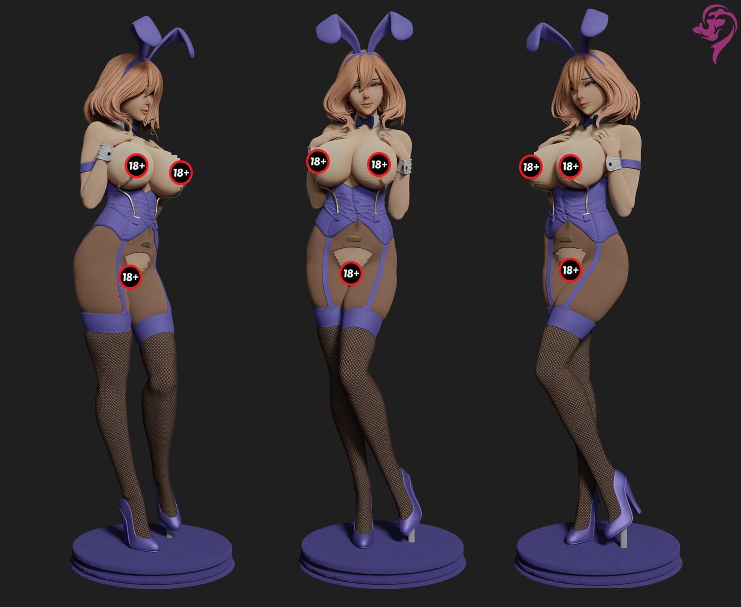 bunny girl v2 fanart 3D print model - Mito3D