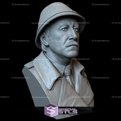 buste portrait stl collection inspecteur jacques clouseau specialstl 3d print model - Mito3D