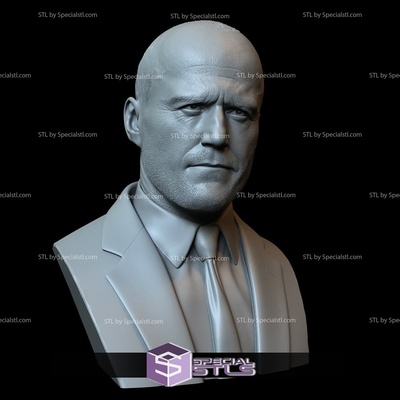 bust portrait stl collection - jason statham specialstl 3d print model - Mito3D