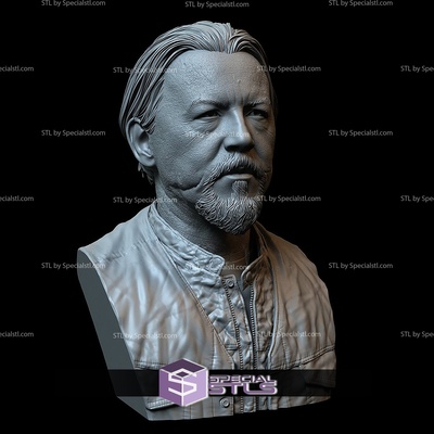 busto retrato stl colección tommy flanagan especialstl 3d print model - Mito3D