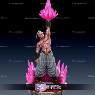 buu power v4 3d printing figurine dragonball stl files 3d print model - Mito3D