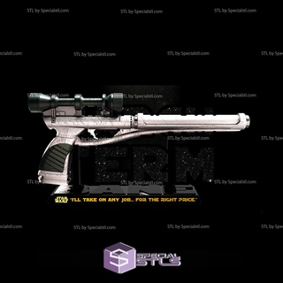 cad bane blasters ll-30 star wars 3d models 3d print model - Mito3D
