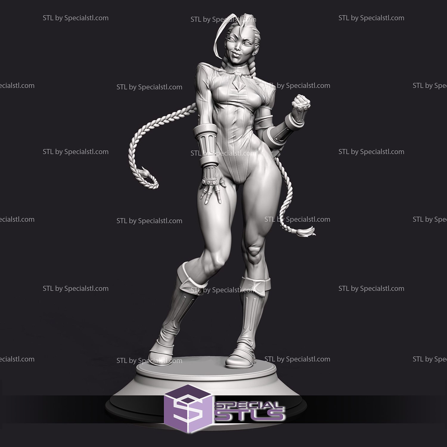 cammy supporter v2 rue combattant 3D print model - Mito3D