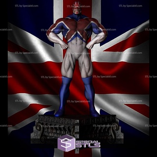 captain america britain version 3d printable stl files 3d print model - Mito3D