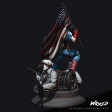 capitão América guerra ii maravilha 3d print model - Mito3D