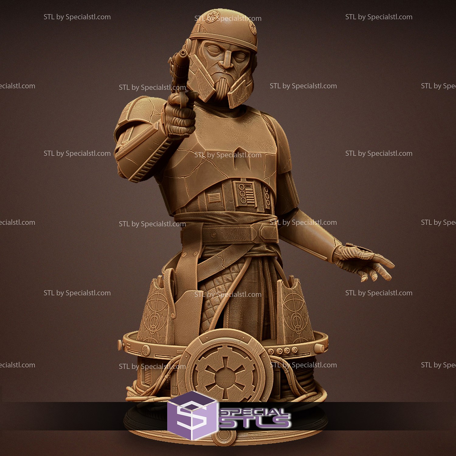 captain enoch bust ready print starwars 3D print model - Mito3D